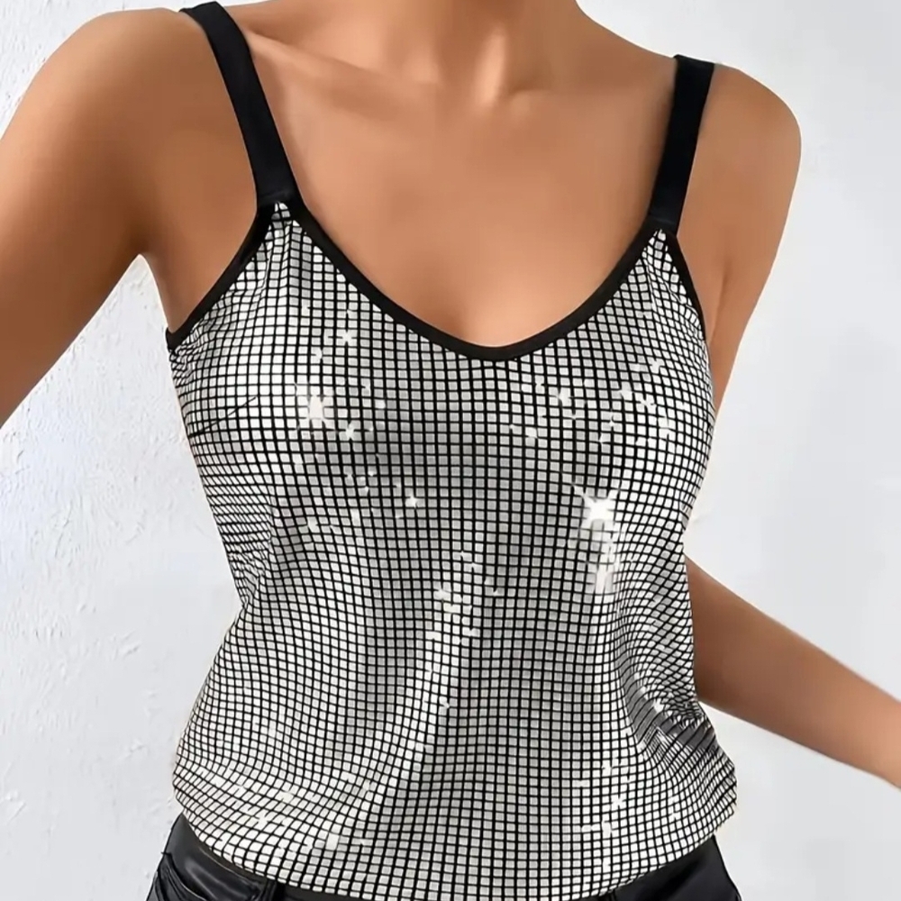 Glamorous Silver Women's Camisole - Picture 4 of 5